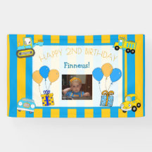 Schattige Sinaasappel en blauw Happy Birthday gepe