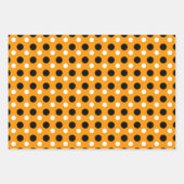 Schattige Sinaasappel en zwart patroon Inpakpapier Vel (Voorkant 3)