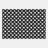 Schattige Sinaasappel en zwart spook Halloween Inpakpapier Vel (Voorkant 2)