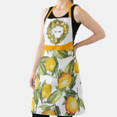 Schattige Sinaasappel Fruit Design gepersonaliseer Schort (Insitu)