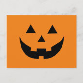 Schattige sinaasappel jack o lantaarn grappig Hall Feestdagenkaart (Voorkant)