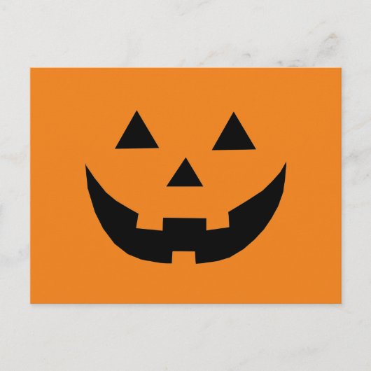 Schattige sinaasappel jack o lantaarn grappig Hall Feestdagenkaart (Voorkant)
