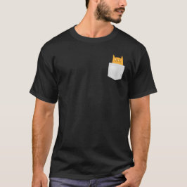 Schattige Sinaasappel Kat in Pocket,peek een boek  T-shirt