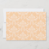 Schattige Sinaasappel Kleine Pompoen Baby shower U Kaart (Achterkant)