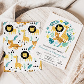 Schattige Sinaasappel roept alle feestdieren 1e ve Kaart