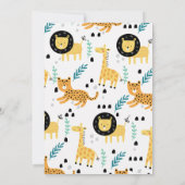 Schattige Sinaasappel roept alle feestdieren 2e ve Kaart (Achterkant)