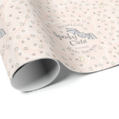 Schattige Sinaasappel Spooky Schattige oktober Bab Cadeaupapier (Rol Hoek)