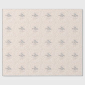 Schattige Sinaasappel Spooky Schattige oktober Bab Cadeaupapier (Vlak)