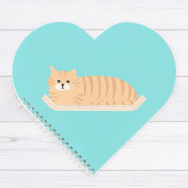 Schattige Sinaasappel Tabby Cat Spiral Notitieboek
