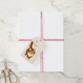 Schattige Sinaasappel Tabby Kitten Holiday Gift La Cadeaulabel (Met Touw)