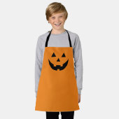 Schattige sinaasappel zwart Jack o lantaarn pompoe Schort (Gedragen)