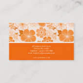 Schattige sinaasappels Visitekaartje (Achterkant)