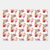 Schattige Sinterklaas assortiment patroon Inpakpapier Vel (Voorkant 3)