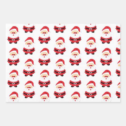 Schattige Sinterklaas assortiment patroon Inpakpapier Vel (Voorkant 2)