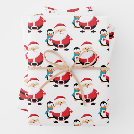 Schattige Sinterklaas assortiment patroon Inpakpapier Vel (In situ)