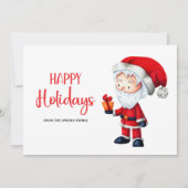 Schattige Sinterklaas Cadeau Prettige feestdagen Feestdagenkaart (Voorkant)