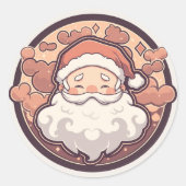 Schattige Sinterklaas Kerst sticker (Voorkant)
