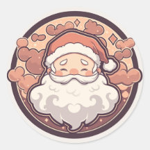 Schattige Sinterklaas Kerst sticker