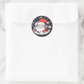 Schattige Sinterklaas Kerst sticker (Tas)