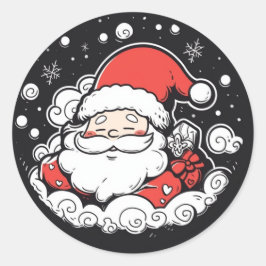 Schattige Sinterklaas Kerst sticker