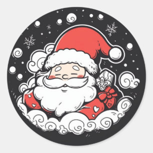 Schattige Sinterklaas Kerst sticker
