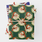 Schattige Sinterklaas Patroon Kerstmis Inpakpapier Vel (In situ)