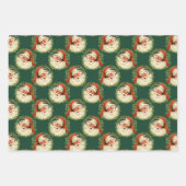 Schattige  Sinterklaas Patroon Kerstmis Inpakpapier Vel (Voorkant)