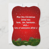 Schattige Sinterklaas Pinguïn Cartoon Feestdagenkaart (Achterkant)