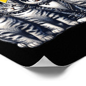 Schattige Sissende Katten Rock Kittens Kitty Rocke Poster (Hoek)