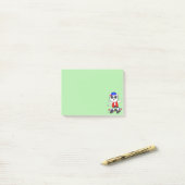 Schattige skate cat op limoengroene post-it notiti post-it® notes (Op bureau)