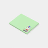 Schattige skate cat op limoengroene post-it notiti post-it® notes (Schuin)