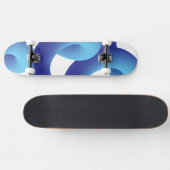 Schattige skateboard met Abstracte geometrische ac (Horizontaal)