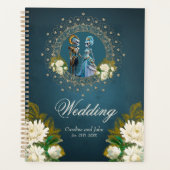 Schattige skelet bruiloft paar gotische stijl planner (Voorkant)