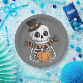 Schattige Skelet Illustratie Papier Bord (Feest)