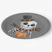 Schattige Skelet Illustratie Papier Bord (Gekanteld)