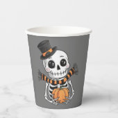 Schattige Skelet Illustratie Papieren beker (Voorkant)