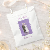 Schattige skelet paar, Halloween bruiloft gunsttas Bedankzakje (Geknipt)