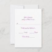 Schattige Skelet Paar Halloween Bruiloft RSVP Kaar (Achterkant)