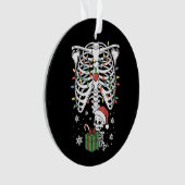 Schattige Skeleton Baby Xmas Zwangerschap moeder Ornament (voorkant)