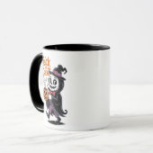Schattige Skeleton Witch met Koffie Schattige Hall Mok (Voorkant links)