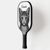 Schattige sketch van Young Cat Personal Pickleball Paddle (Links)