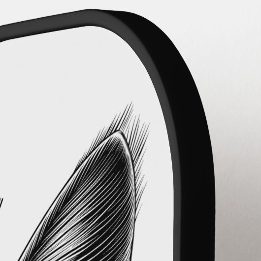 Schattige sketch van Young Cat Personal Pickleball Paddle (Links Detail)