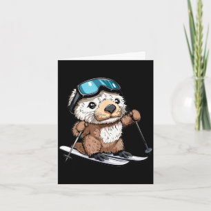 Schattige skiotter in zee kaart