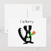 Schattige skunk - Het spijt me Briefkaart (Voorkant / Achterkant)