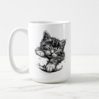 Schattige Slaande Kitten Koffiemok