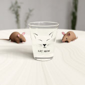 Schattige Slaande Kitty Kat Moeder Naam Shot Glas