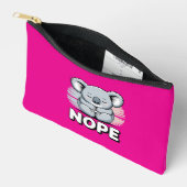 Schattige Slaande Koala “Nee” Grappige Cartoon Etui (Open)