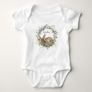 Schattige Slaande Reeënmeisje Baby Borrel Romper