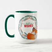 Schattige Slaande Vos Kerstmis Mok (Links)