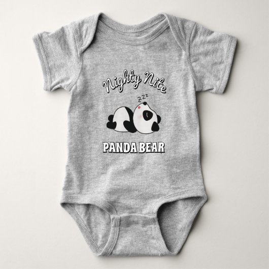 Schattige Slaap Panda Beer Romper (Voorkant)